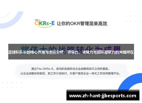 足球队队长的核心作用与责任分析：领导力、决策力与团队凝聚力的关键所在